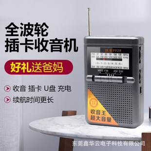 Desheng 9928 Elderly Multi-Function Fm Medium Wave Full-Band Semiconductor Card Radio Mp3 Player