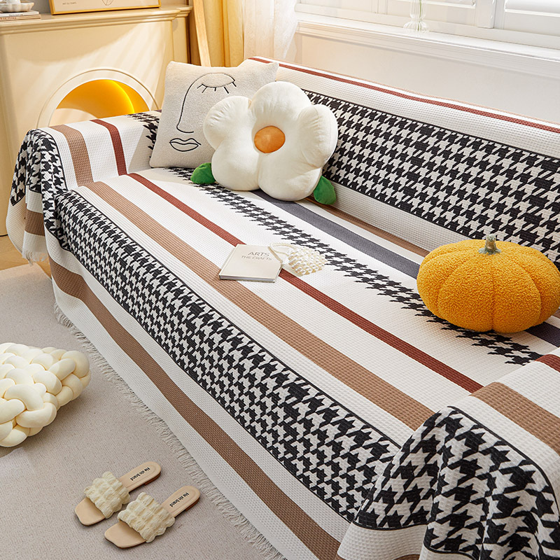 Cubierta del sofá Toalla de tela ins Estilo nórdico sofá manta cubierta toalla todo incluido cubierta del sofá de tres personas cuatro estaciones cojín universal del sofá