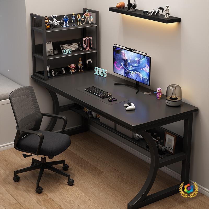 E-Sports Table, Home Desktop Computer Table with Storage Rack, Office Desk and Chair, Simple Desk, Bedroom Study Writing Desk E-Sports Table, Home Desktop Computer Table with Storage Rack, Office Desk and Chair, Simple Desk, Bedroom Study Writing Desk