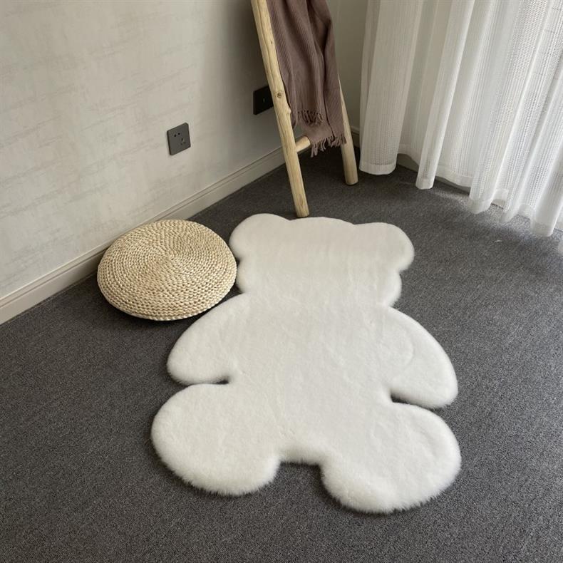 Bear Carpet Bedroom Ins Living Room Coffee Table Blanket Girl's Room under the Bed Bedside Blanket Plush Popular Home Floor Mat
