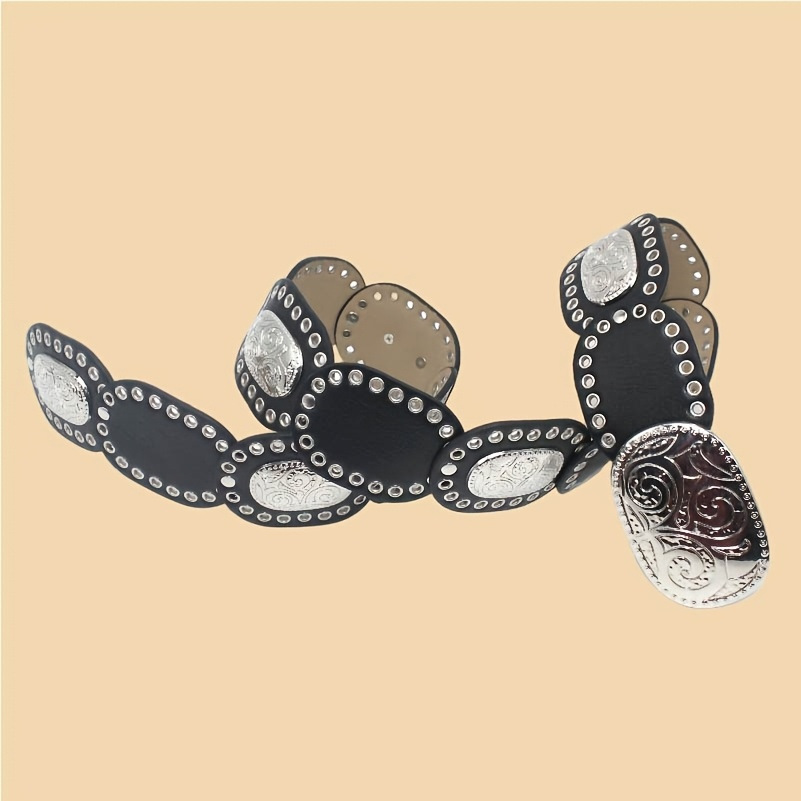 Nuevo cinturón de moda de mujer personalidad vintage negro cinturón de pantalones de subcultura americana cinturón con abrigo