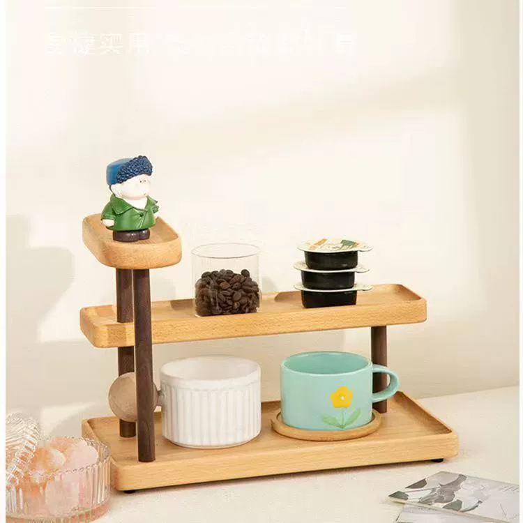 Wooden table cosmetic perfume, storage system, light luxury style