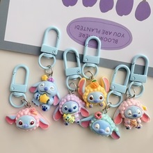 卡通史迪仔diy树脂钥匙扣手机壳挂件冰箱贴 学生书包挂饰箱包配饰