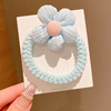 Children's hair rope solar-powered, cute ponytail, hair accessory, no hair damage, flowered