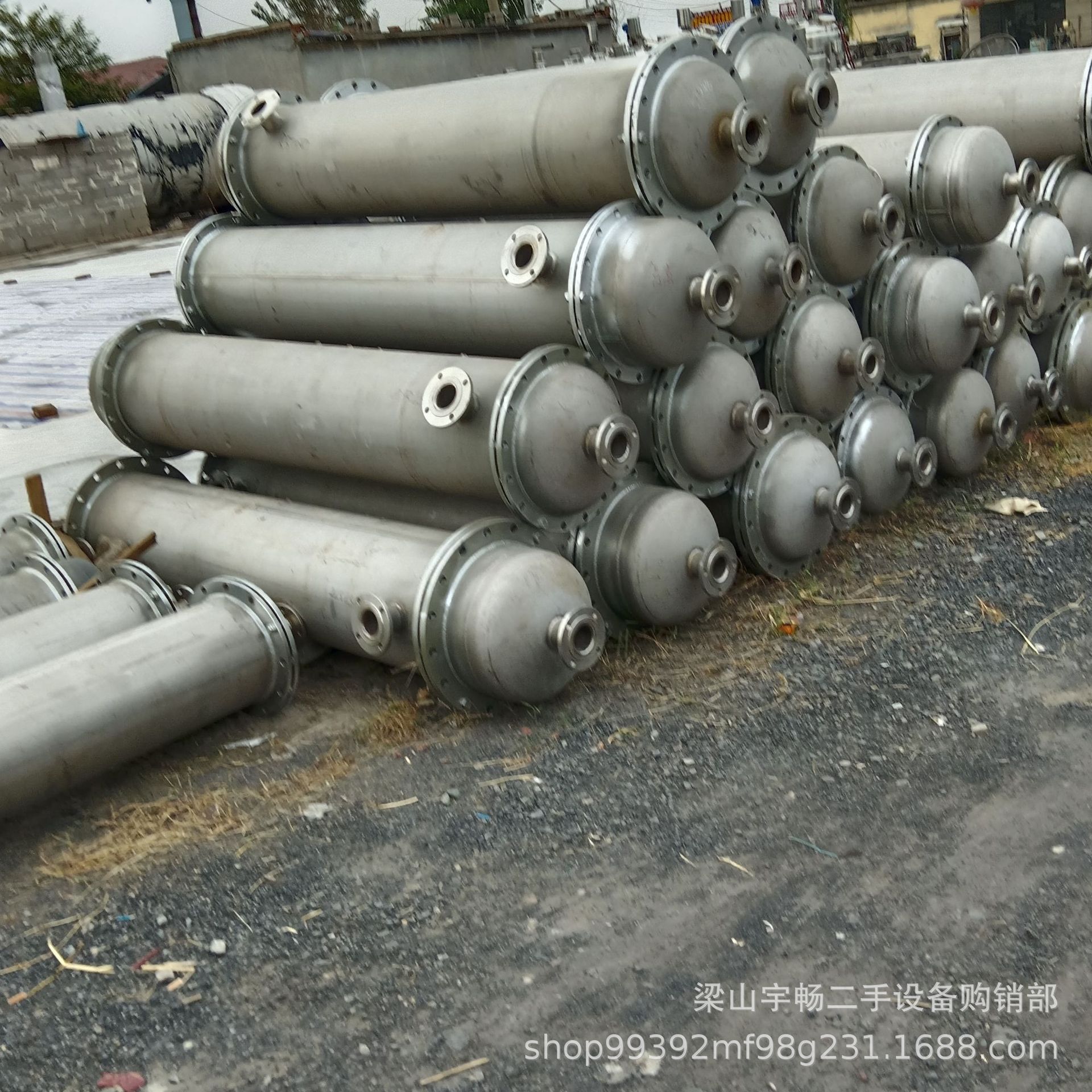 不锈钢冷凝器 化工常压换热设备 二手304 316不锈钢列管式冷凝器