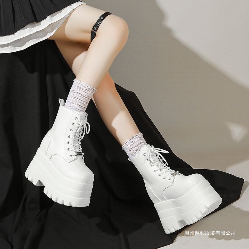 18cm Height-Increasing Martin Boots, Thick-Soled Shoes That Make Legs Look Slimmer, New Style for Exhibitions, Mid-Calf Height-Increasing Shoes for Men 18cm Height-Increasing Martin Boots, Thick-Soled Shoes That Make Legs Look Slimmer, New Style for Exhibitions, Mid-Calf Height-Increasing Shoes for Men
