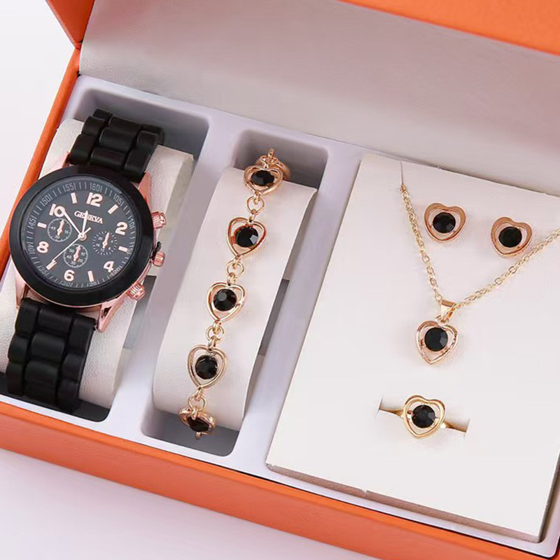 Inventario simple y versátil reloj de moda para mujeres 5pcs / set set de regalos boutique SHEIN más mujeres transfronterizas