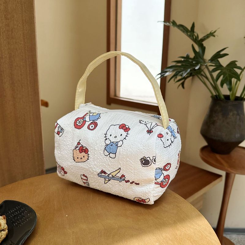 漫画 KT ハンドバッグ化粧品収納袋旅行ポータブル大容量かわいい猫高価値ハンドバッグ|undefined
