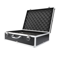Wireless Microphone Aluminum Case, 1-to-2 and 1-to-4 Universal Aviation Shockproof Stage Storage Handheld Microphone Aluminum Case