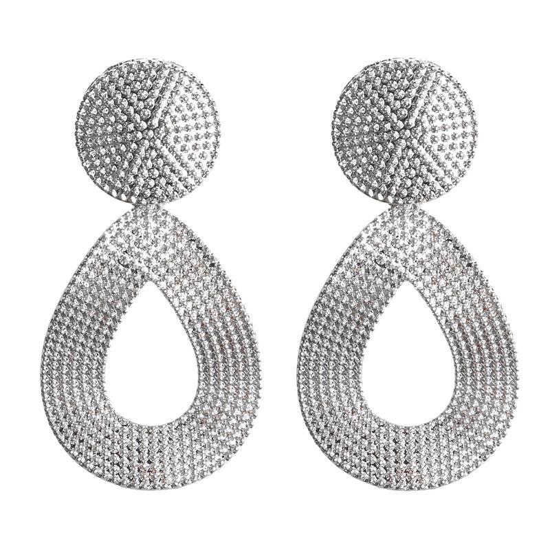 New Fashion Exaggerated Alloy Pointed Drop Earrings display picture 3