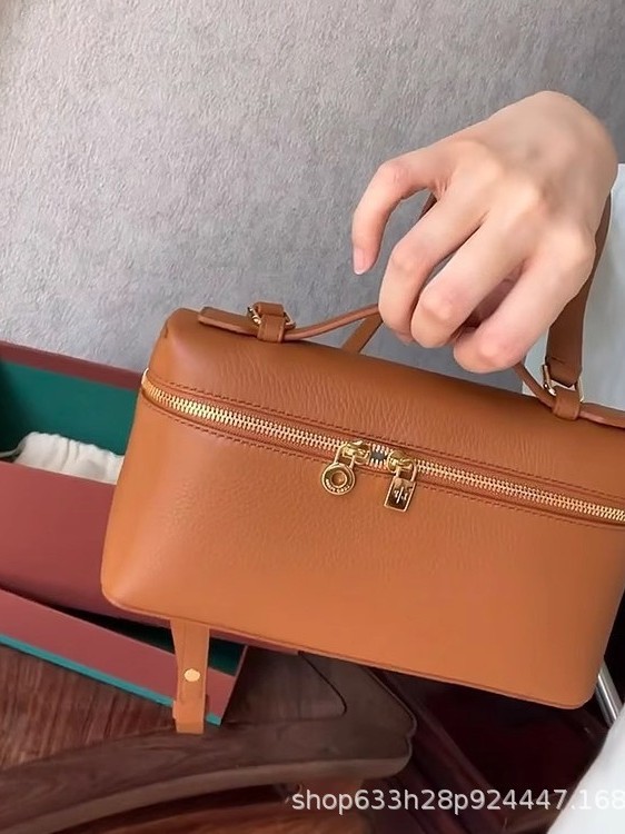 Bolso de almuerzo de cuero lp19 transfronterizo nuevo Gigi mismo bolso Kelly bolso litchi bolso simple bolso de hombro femenino