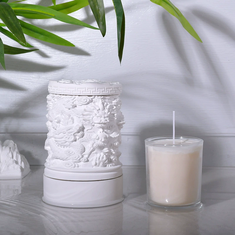 Гипсовая чаша для ароматерапии Lexin Candle, диффузорный камень, ароматерапевтический контейнер, подсвечник Shenlong, сувенирный материал, завод-изготовитель