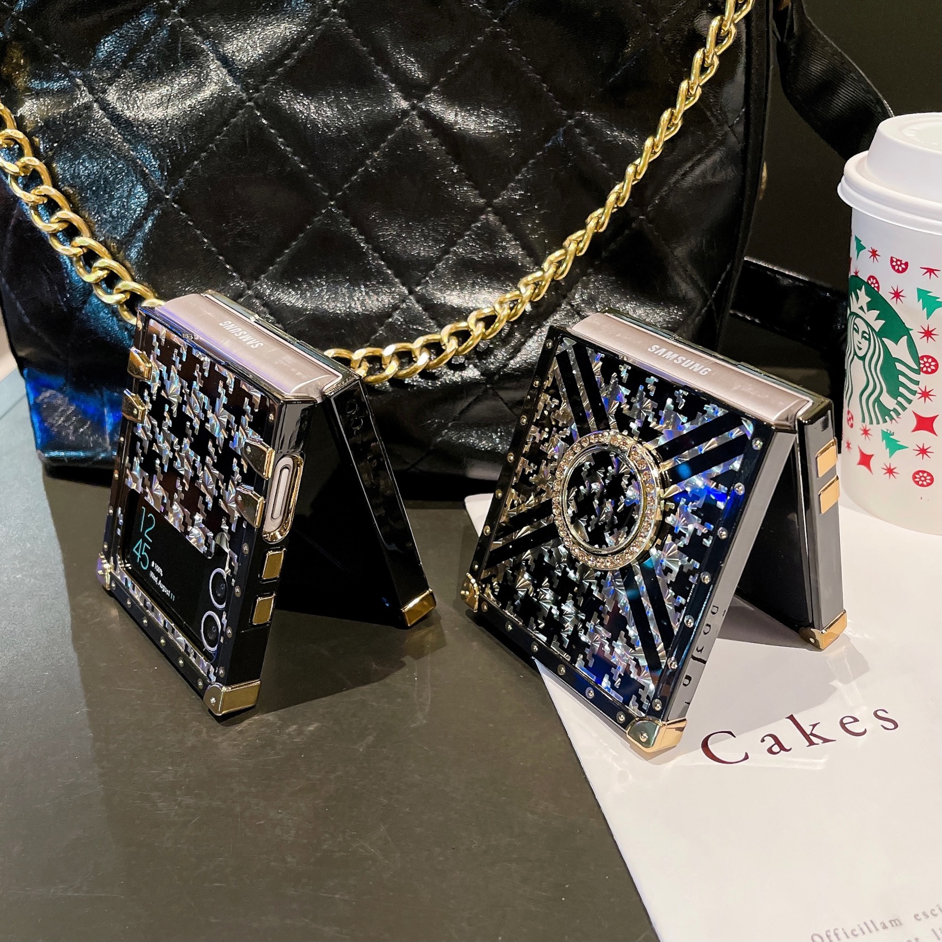 Trendy Samsung Galaxy Z Flip 4 Foldable Phone Case With Stand_voghion.com