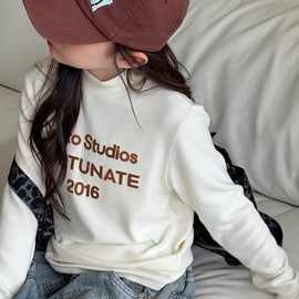 女童德绒打底衫儿童上衣中大童长袖T恤冬季台湾越南泰国亚州童装