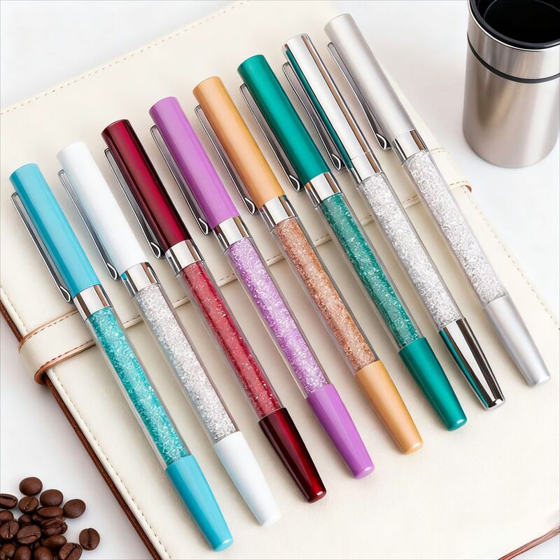 Wholesale Creative High-Value Business Crystal Office Signature Pen Business High-End Metal Pen Advertising Gift Pen Wholesale Creative High-Value Business Crystal Office Signature Pen Business High-End Metal Pen Advertising Gift Pen