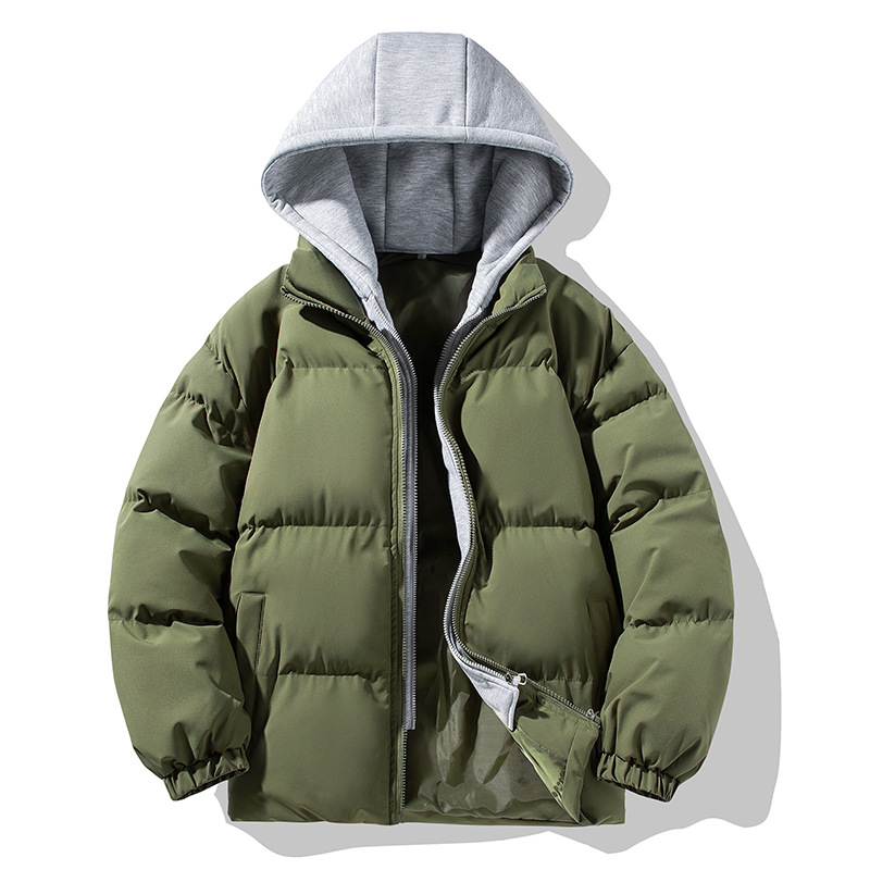 Doudoune Matelassée à Capuche Homme - Coupe-vent, Chaude - Coupe Décontractée - Pour L'hiver, Extérieur, Quotidien - 3