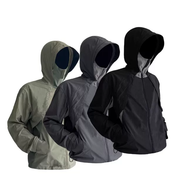 American Ice Silk Quick-Drying Sun Protection Clothing Men's Summer Thin Anti-Uv Mountain Style Outdoor Jacket Cycling Jacket