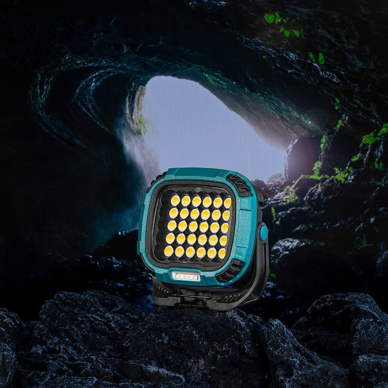 Nuevo multi-funcional trabajo luz camping luz hogar al aire libre iluminación de emergencia alto brillo larga resistencia con imán de gancho