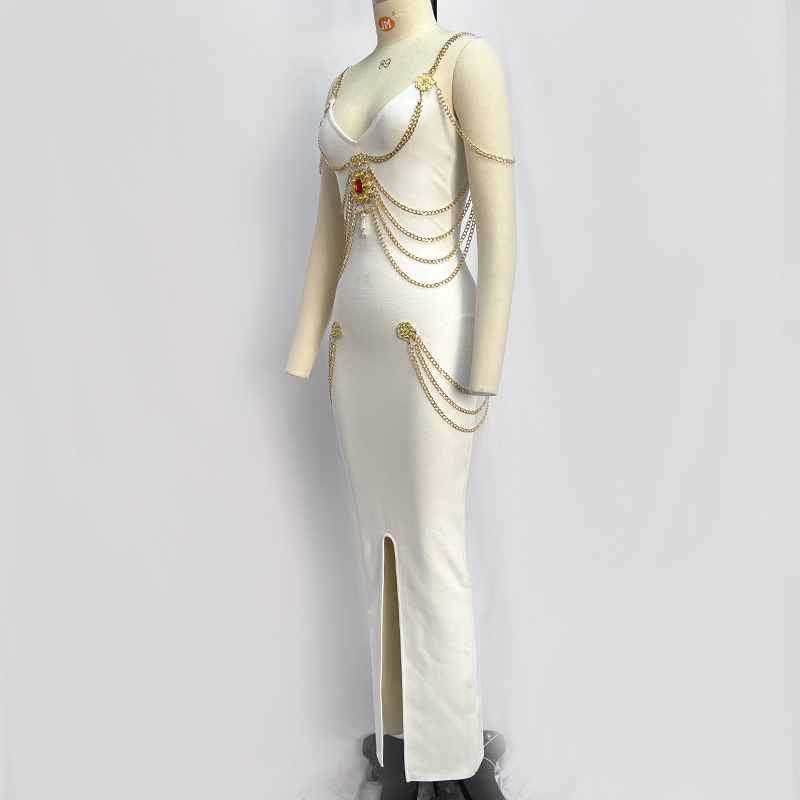 Elegant Women's Bandage Evening Dress For Formal Prom Occasions_voghion.com