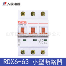 人民电器小型断路器10KA RDX6-63 2P3P16A32A63A