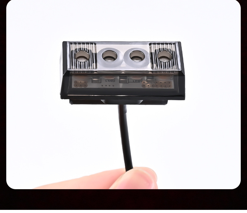 Car Grille Light Small Yellow Light Warning Light 12V Waterproof and Antifreeze Led Daytime Running Light Front Grille Modified Decorative Light