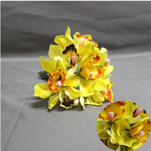 Simulation foreign cricket orchid fake flowers landed on the ground…