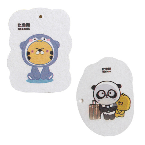 Compressed wood pulp sponge wipes Beerus dishwashing cotton rags wet and dry household scouring pads absorbent cleaning cotton
