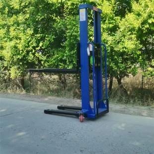 Lugong portable hydraulic unloading forklift small hand push remote control lifting fork multi-purpose forklift