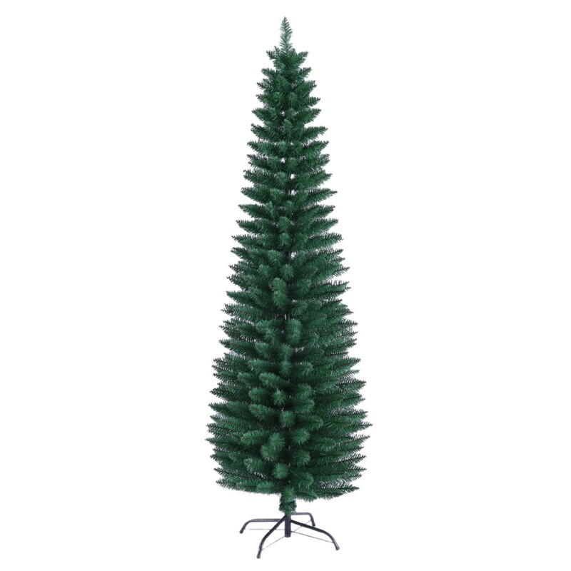 Xinghong Amazon Cross-Border Pure Pvc Christmas Tree Slim Tree Christmas Living Room Restaurant Shooting Decoration DIY Wholesale