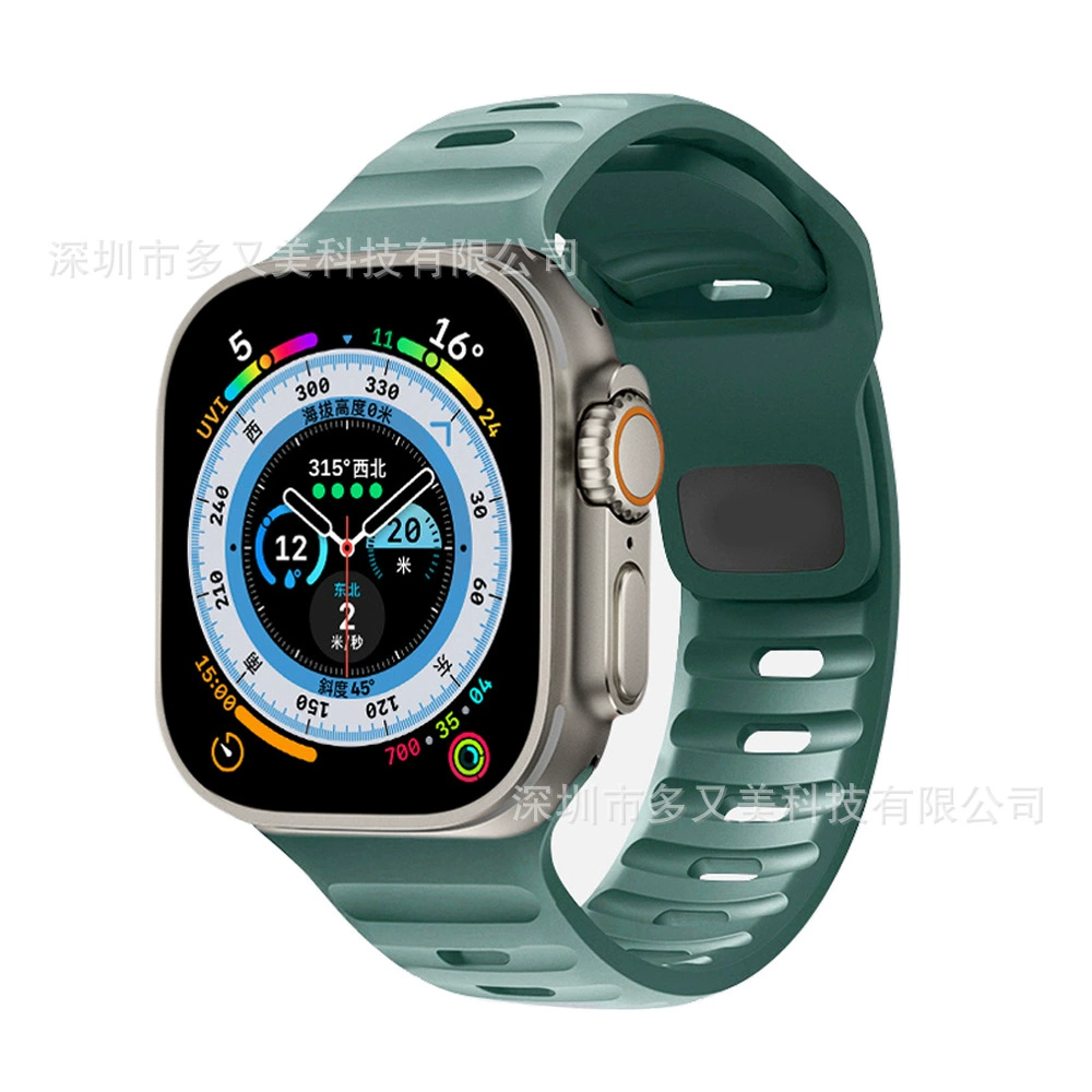Силиконовый ремешок (совместим с Apple Watch) 38/40/41/42/44/45/46/49 мм — разные цвета