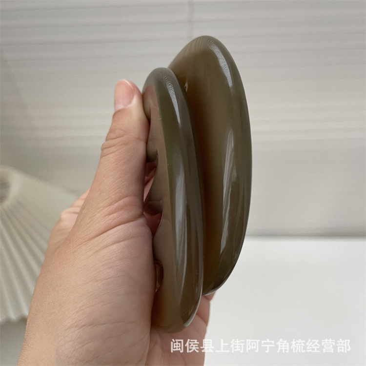 Horn Comb Five Teeth Meridian Massage Comb Wuzhi Shu Head Scalp Care Beauty Salon Tool quality and texture