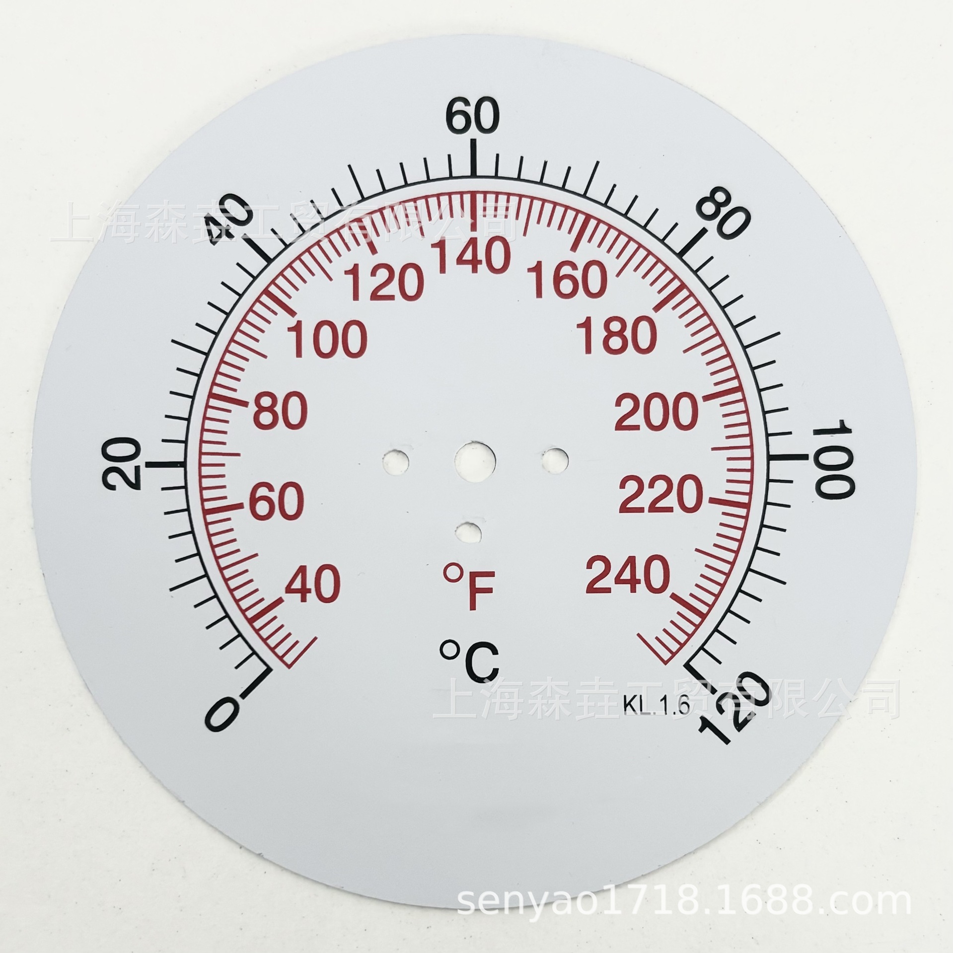 SS304工厂设备双金属温度计T153P400度测量指针式 轴向安装