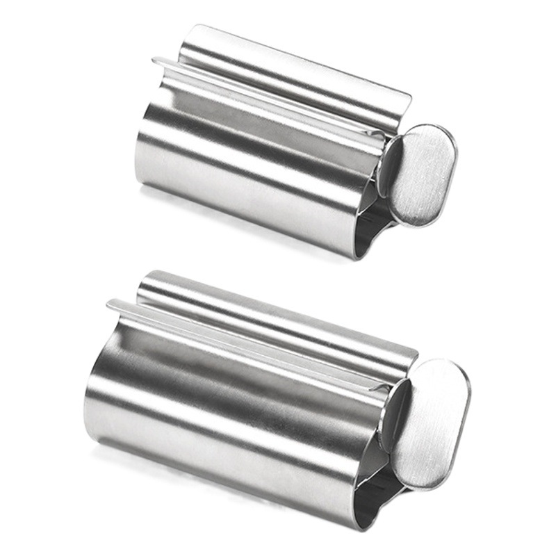 304 de acero inoxidable exprimidor de pasta de dientes manual rotativo exprimidor limpiador facial herramienta perezoso hogar pasta de dientes exprimidor