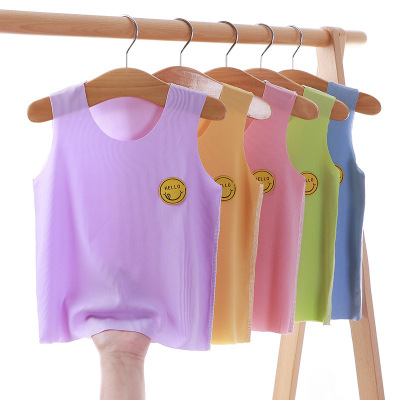 兒童背心夏季男女童寶寶打底內衣女孩面膜T無痕隨心裁無骨背心