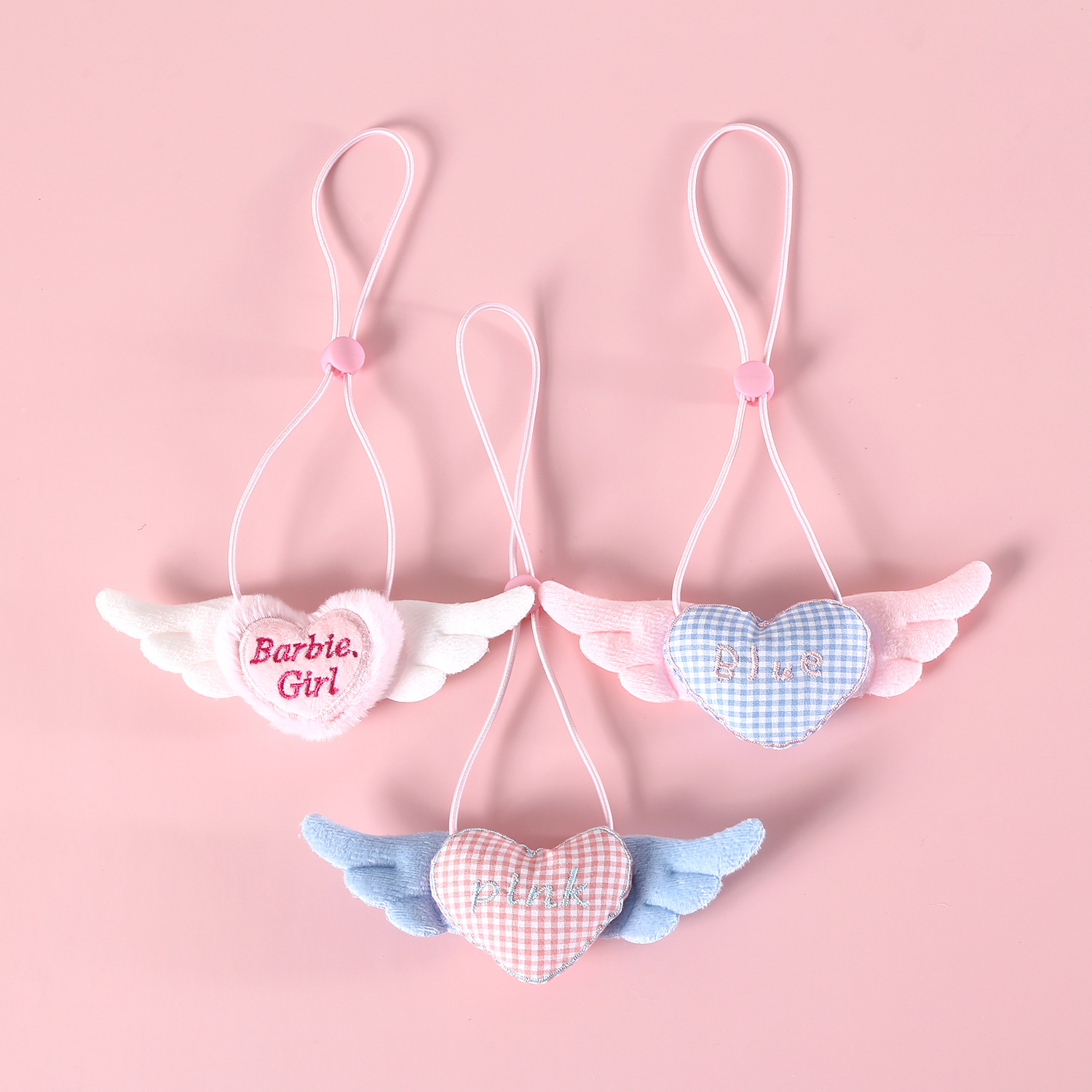 Pet cuadrícula amor collar de alas gatito cachorro Teddy Angel princesa buñuelo rosa azul lindo collar