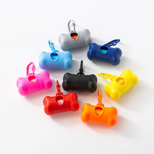 Sanding Bone Type Trash Can Cat and Dog Poop Bag Storage Box Pet Dog Cleaning Supplies Trash Bag Pocket Pick-up Device