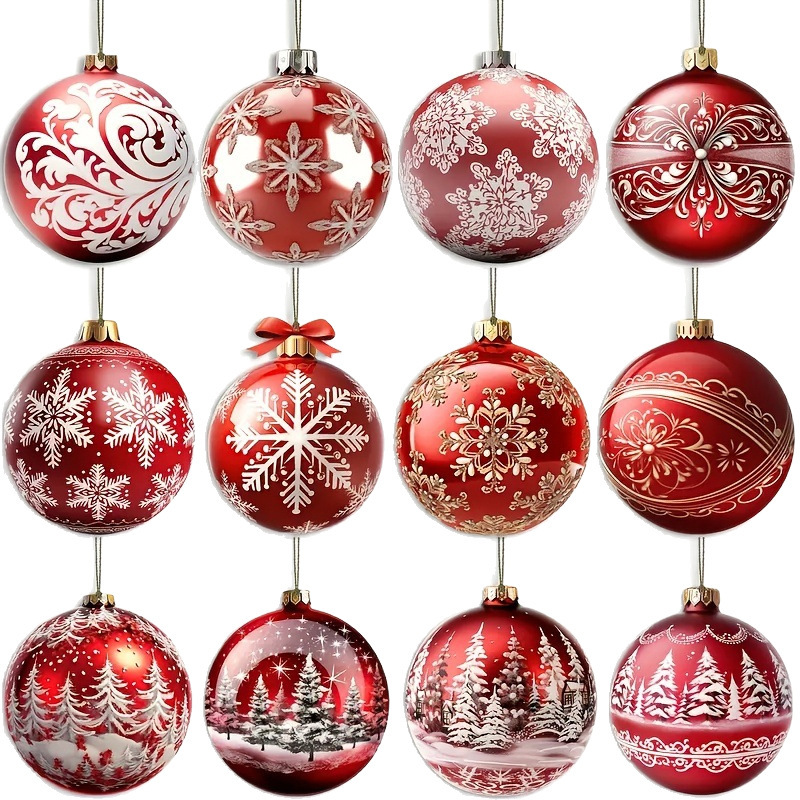 クロスボーダー手作りの赤いクリスマスオーナメントセット木製ホリデーハッピーオーナメント完璧なギフトアイデア|undefined