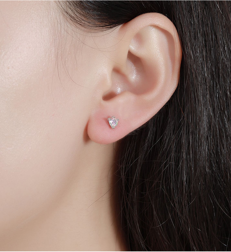 1g Weight 925 Sterling Silver Ear Needle Material Moissanite Inlay Material Ear Studs Classification 1 Pair Quantity Daily, Street Occasion 925 Sterling Silver Material Geometric Pattern All Seasons Season Unisex Gender Simple Style Style 1 Pair 925 Sterling Silver Moissanite Moissanite Earrings Geometric Ear Studs 3