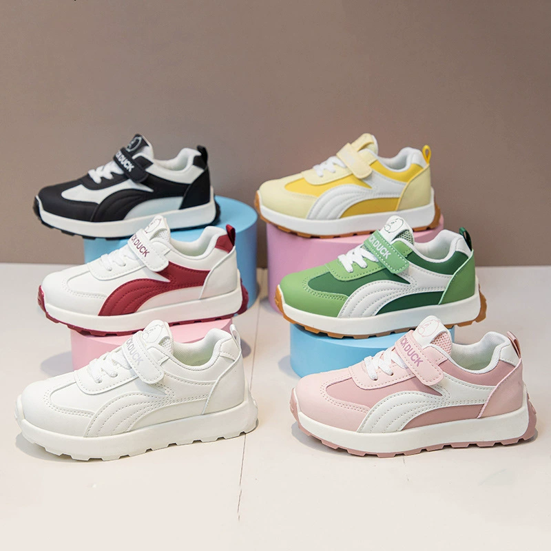 Детские кроссовки мужские и женские кроссовки весна и осень 2025 новая сетка красная повседневная обувь дикая мягкая подошва студенческие кроссовки