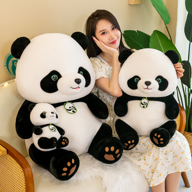 Panda beibei muñeca almohada dibujos animados Panda gigante muñeca grande peluche cojín de juguete agarrar máquina muñeca al por mayor