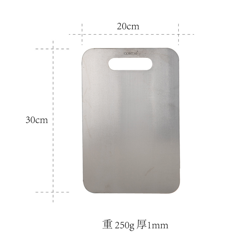 COMTAI tabla de cortar de titanio puro para el hogar tabla de cortar de titanio anti-moho tabla de cortar antibacteriano de doble cara para el hogar tabla de cortar de frutas para exteriores portátil