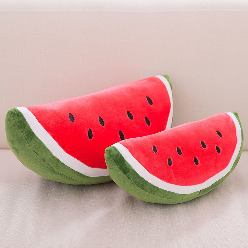 Verano sandía felpa juguete almohada chica Linda cama muñeca cumpleaños regalo novias creativo almohada de dibujos animados