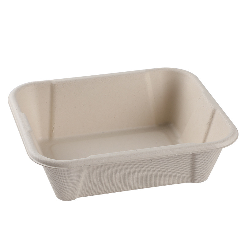 bandeja de comedor desechable sopa de ensalada degradable sopa de frutas de barbacoa ecológica tazón de sopa de barbacoa espesa bento