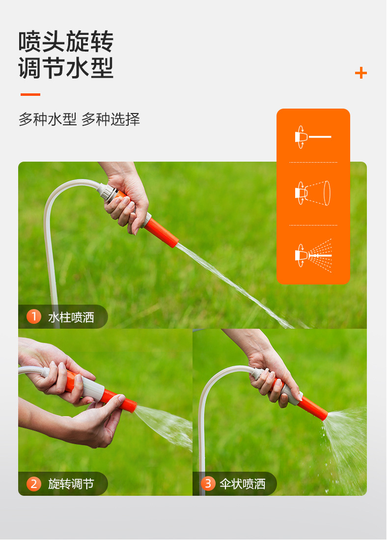 Yili 20m Water Hose Cart for Home Use, High-Pressure Car Wash Water Gun Storage Rack, Flower Watering Hose Set, Hose Rack, Hose Reel