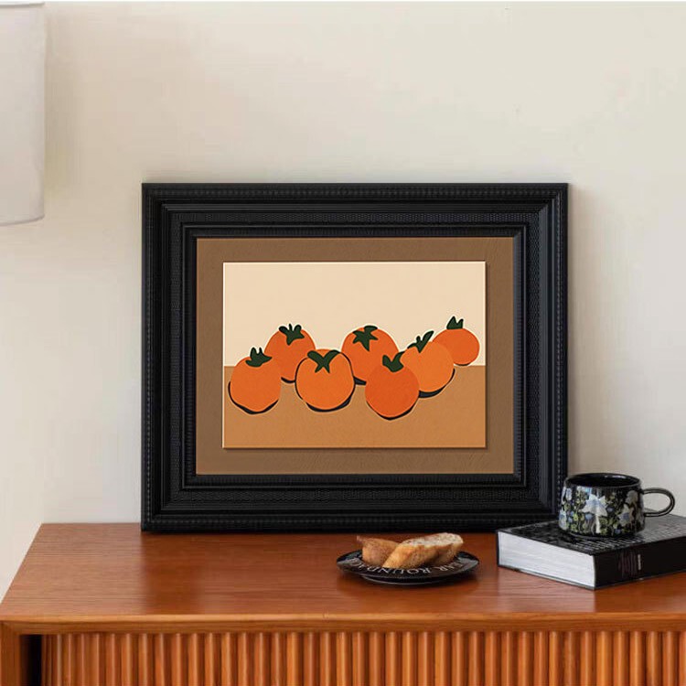 Persimmon Ruyi Decorative Painting for Living Room, Vintage Style Table and Cabinet Display, Bedroom High-End Peace and Prosperity Meaning Painting Wholesale Persimmon Ruyi Decorative Painting for Living Room, Vintage Style Table and Cabinet Display, Bedroom High-End Peace and Prosperity Meaning Painting Wholesale