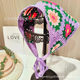 Korean Style Retro Turban Sweet Cute Crochet Hair Band Knitted Hand Hook Triangle Scarf Fashion Trendy