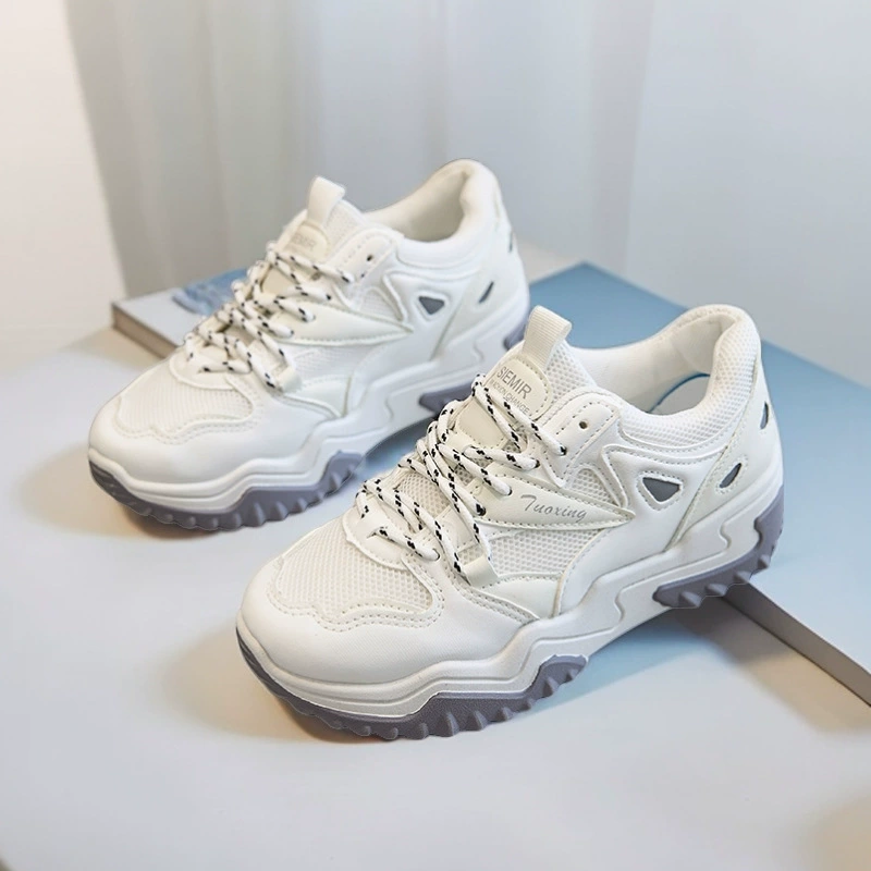 Wild Dady Shoes Женская Лето 2024 Новая корейская версия Студенческая спортивная повседневная обувь Женская толстая подошва увеличенная обувь