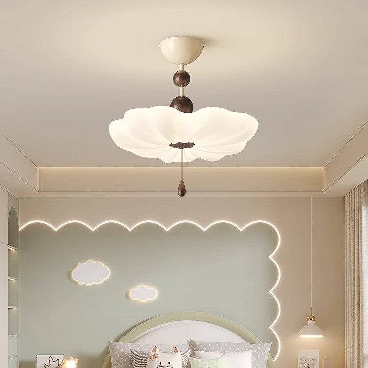 [Seleccionado cuidadosamente] Lámpara de techo, estrella, creativa, lámpara de flores de estilo antiguo, lámpara de protección ocular para habitaciones de niños de alta gama de estilo japonés