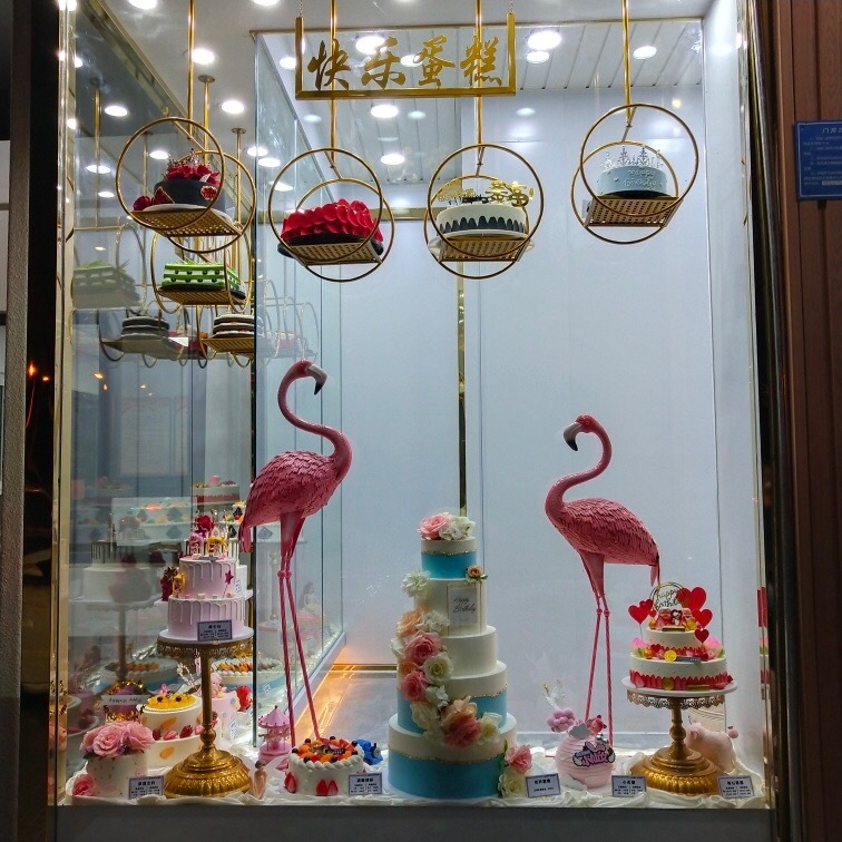Soporte Colgante de Exhibición para Pasteles de Metal Colgante para Escaparates y Tienda de Repostería