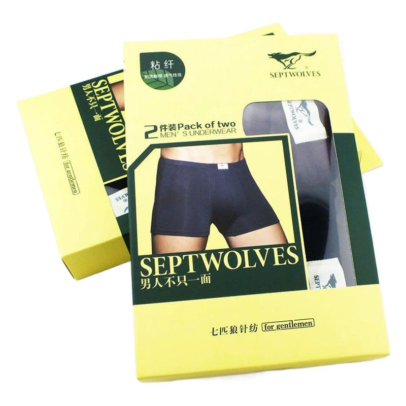 Мужские трусы-боксеры Septwolves, удобные короткие трусы в упаковке из двух штук, 03900, упаковка для супермаркета